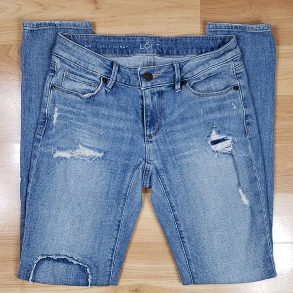 loft distressed jeans